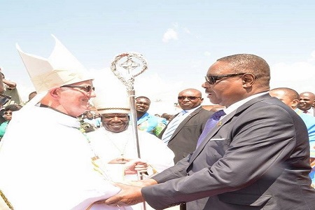 Malawi President Mutharika hails Catholic Church for complementing government social programmes