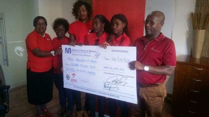 Airtel donates K14.4 Million to Malawi Queens