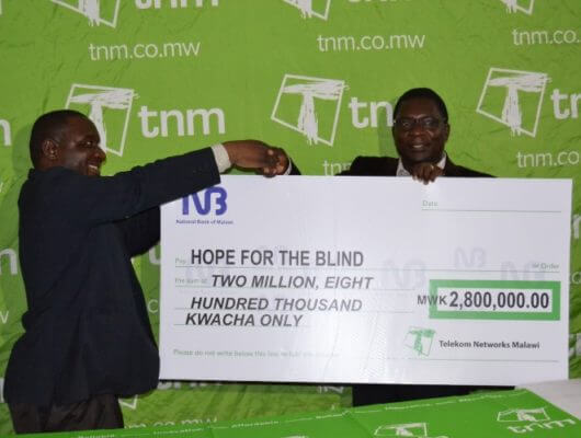 TNM unveils 2016/17 scholarships for blind students; Channels K2.8m through Hope for the Blind