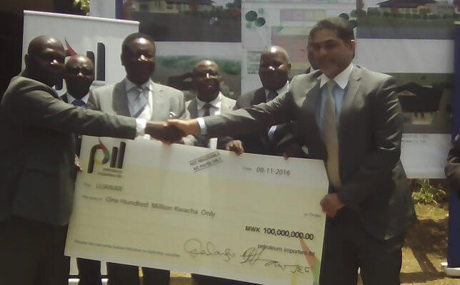 Petroleum Importers Limited excites Luanar with MK100 million donation for multipurpose hall