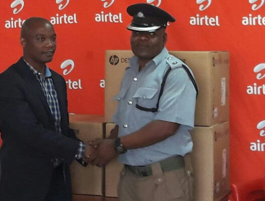 Airtel Malawi donates office equipment to Sanctuary police unit in Lilongwe