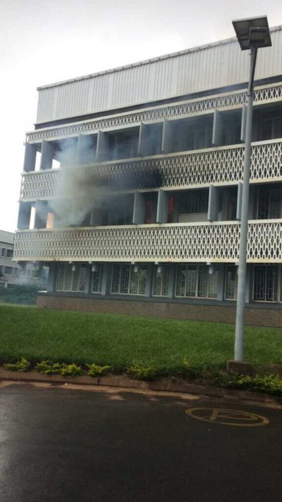 Fire started in the office of Agriculture Minister George Chaponda, appears deliberate move to destory evidence