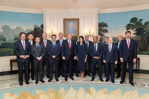 UNSC meets with US President Trump at White House