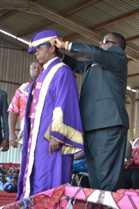 Mutharika installs Ngolongoliwa Paramount Chief, calls on traditional leaders to promote unity