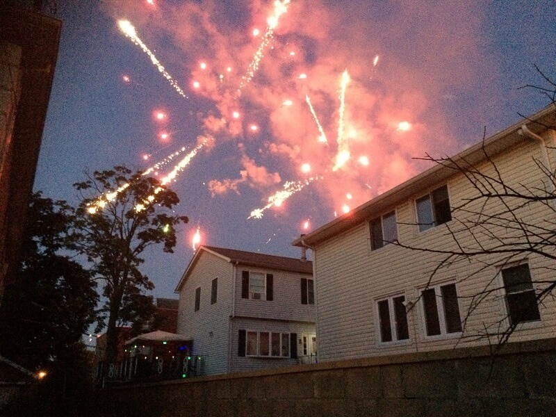 America celebrates 241 years of independence; citizens stage mini public fireworks displays on streets