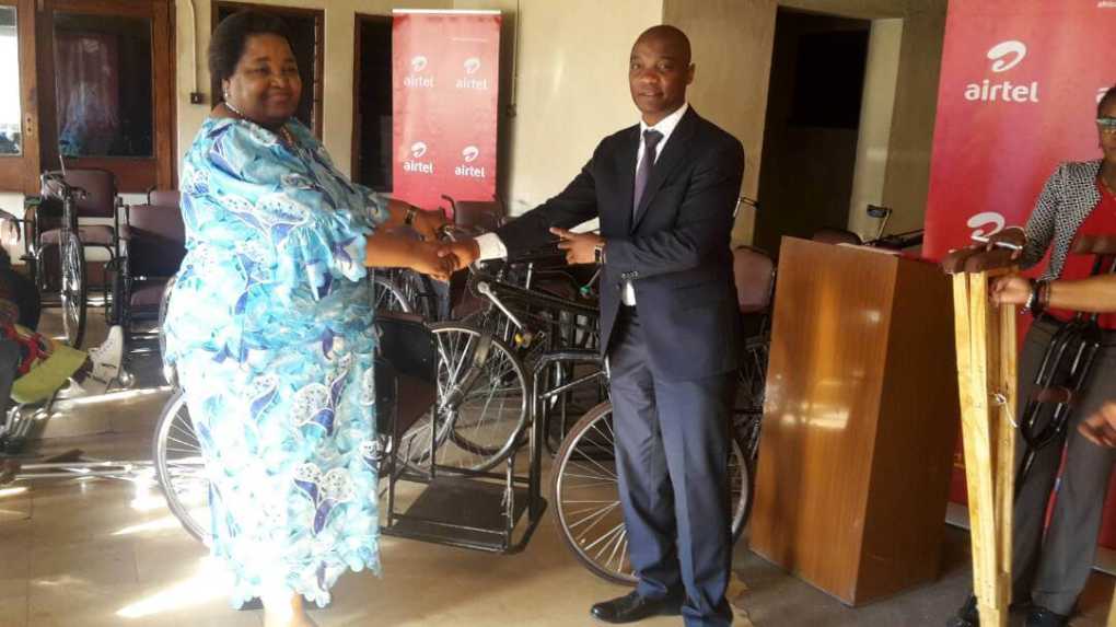 Airtel Malawi donates K2.5 million disability equipments to Gender Ministry