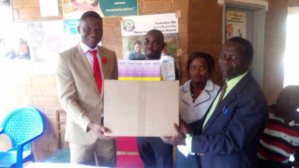 Friends of Mchinji health center donates assorted medical and food items
