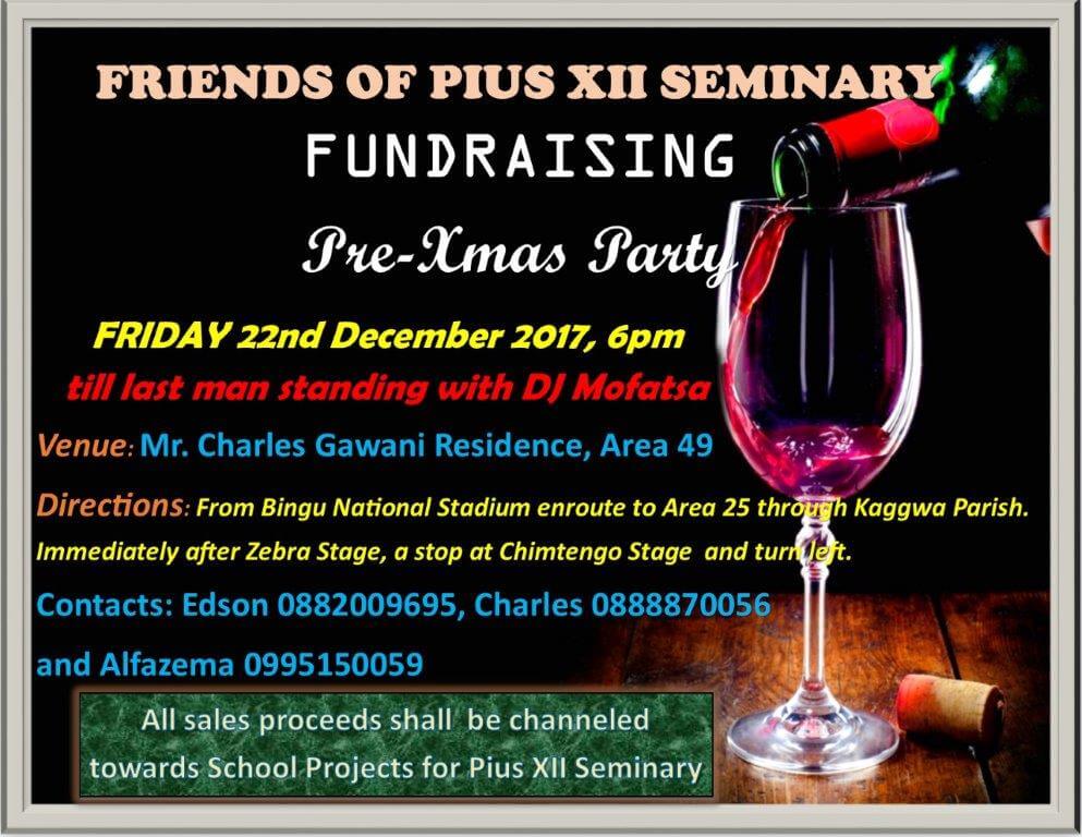 Pius X11 Seminary alumni in Christmas fundraising drive