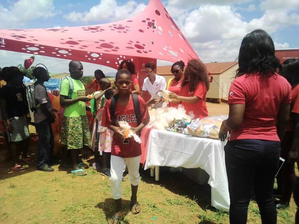Airtel Malawi in early Christmas celebration with Mtendere Children Home; donates food, clothes
