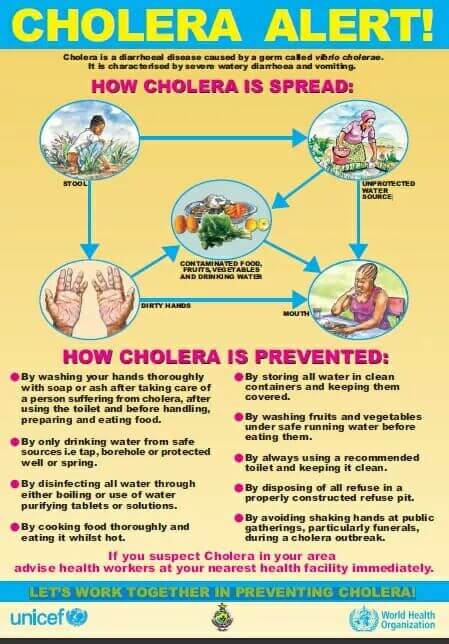 Cholera outbreak threatens school feeding program