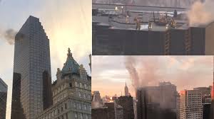Trump Tower in midtown Manhattan caught fire