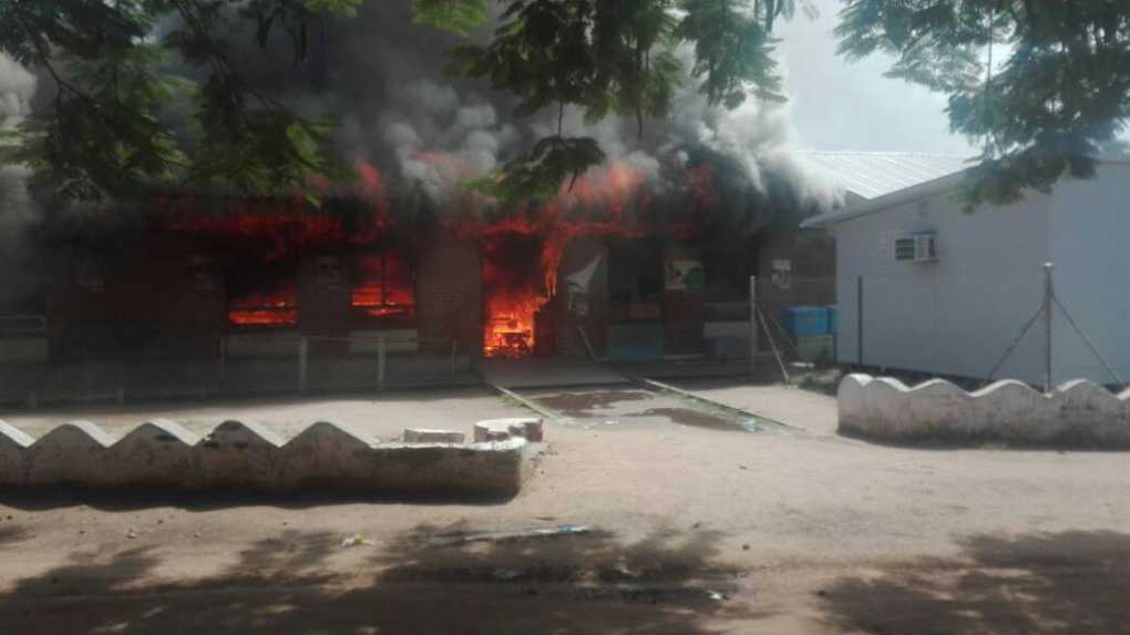 Breaking News; Mangochi district hospital up in flames