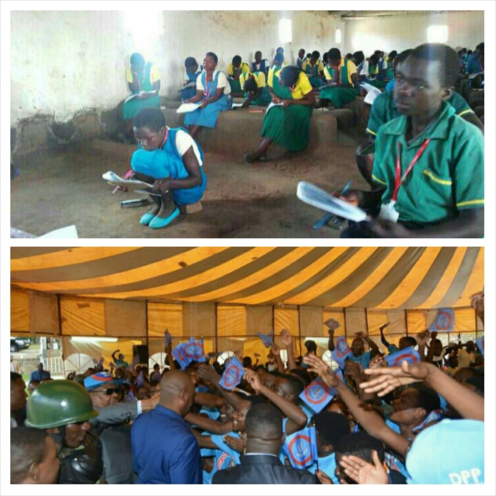 Malawi President Mutharika criticized for splashing MK24 million to University students while Standard 8 pupils sit on the floor during exams