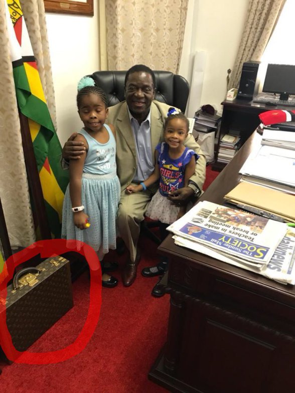 Zimbabwe President Mnangagwa’s ‘extravagant’ Gucci Briefcase Sets Internet Ablaze