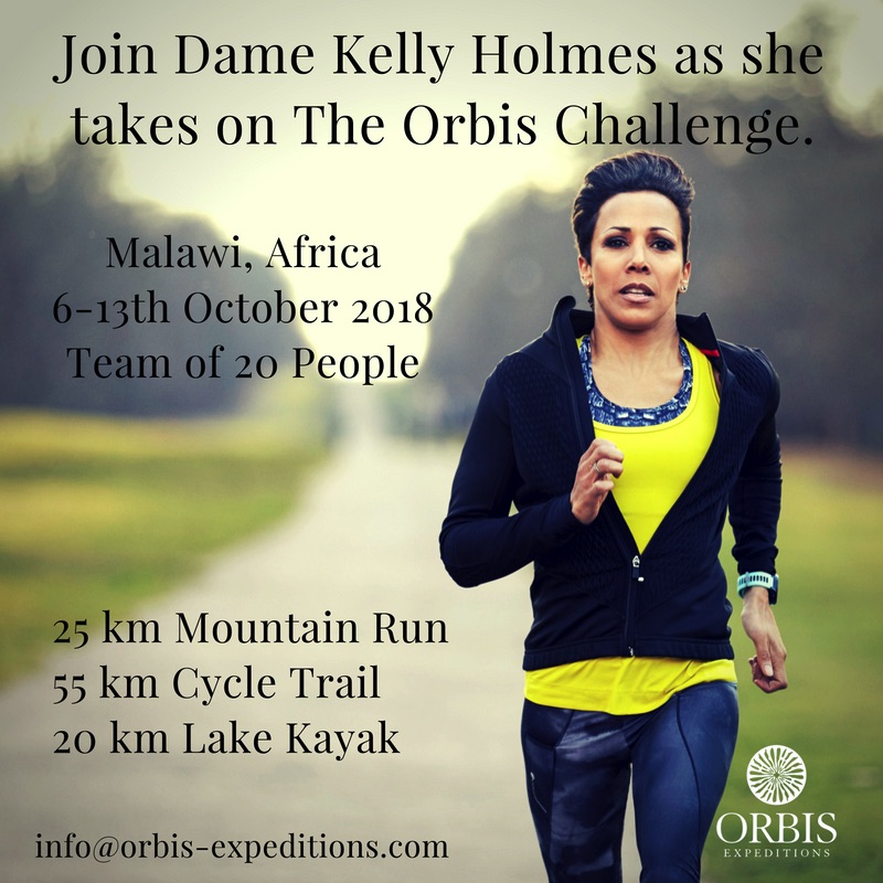 Dame Kelly Holmes seeking teammates to run, cycle & kayak across Malawi