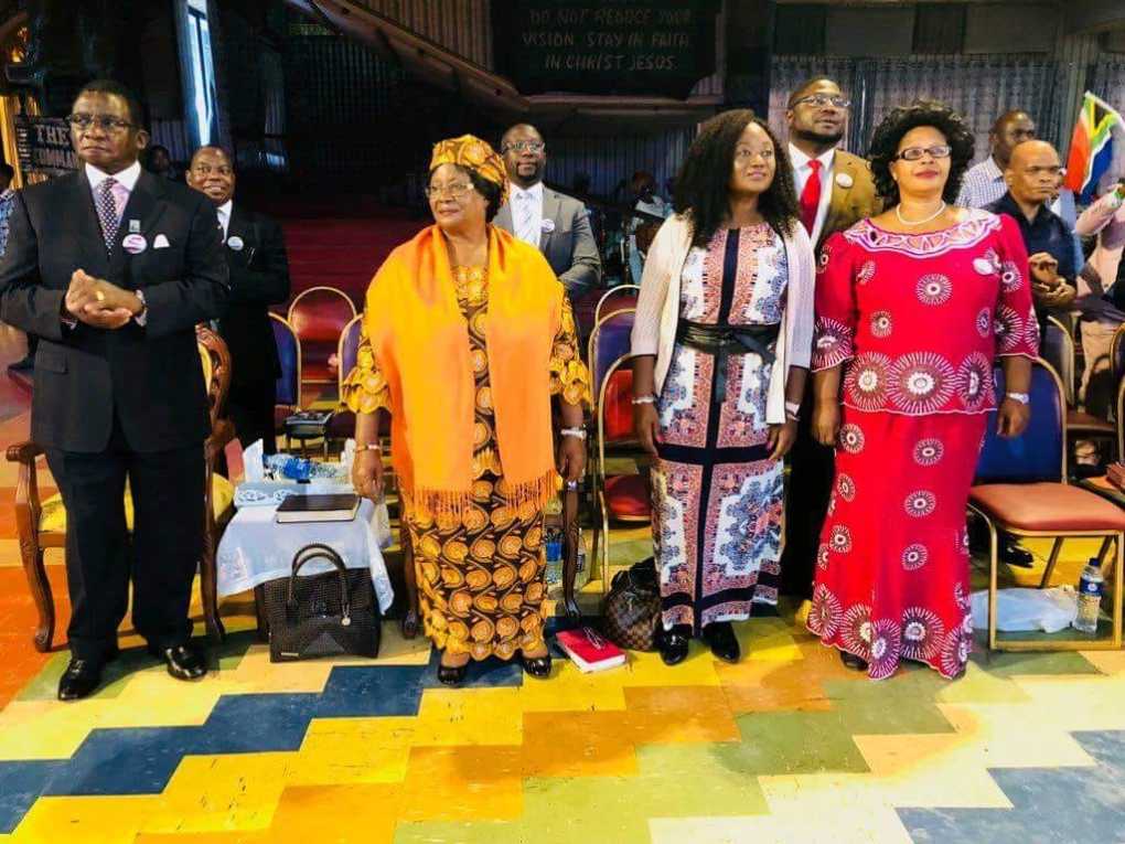Malawi former leader Joyce Banda worships at TB Joshua again