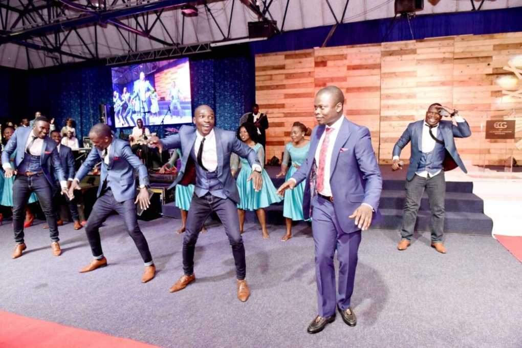 Malawi’s people choir Great Angels performs at a 100 000 Prophet Bushiri congregated church in RSA