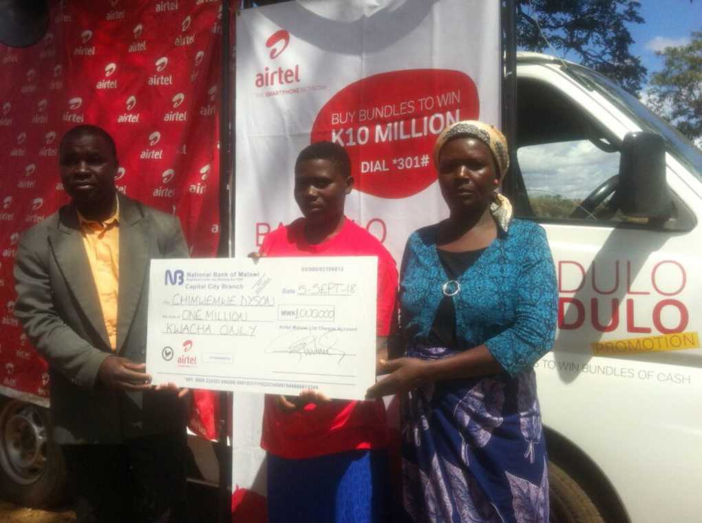 Ntchisi girl channels MKK1m Airtel Bandulo Bandulo Prize to studies