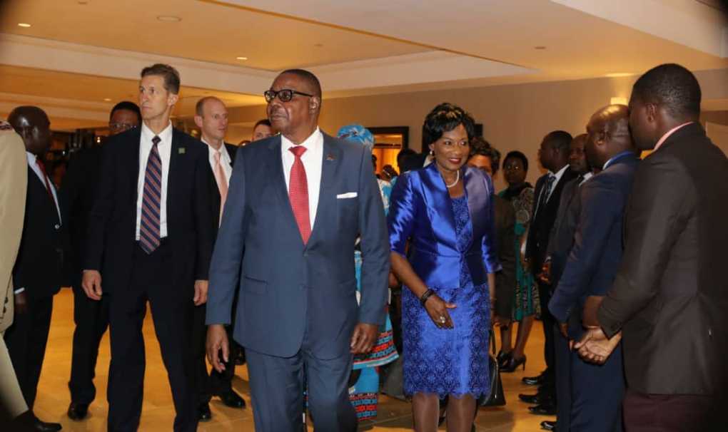 Malawi President Mutharika arrives in New York UNGA