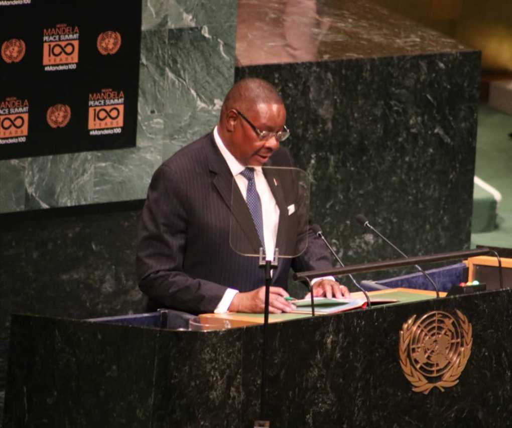 Lets emulate Nelson Mandela-Malawi President Mutharika tells Peace Summit
