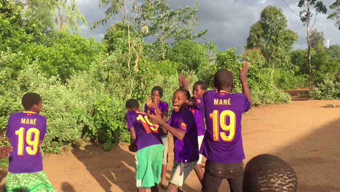 Orphans in Malawi receive over 100 Sadio Mane No. 19 shirts