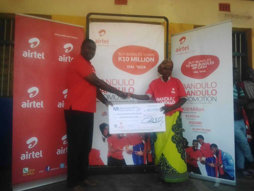 Salima woman in MK1 million Airtel Bandulo Bandulo winner to build house