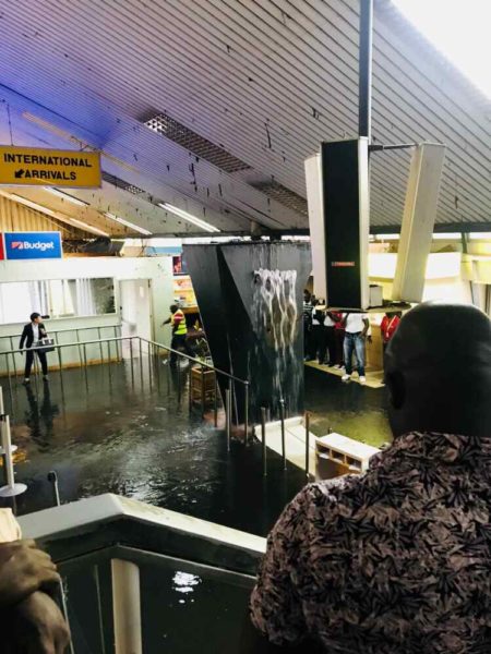 Embarrassing; Leaking Malawi airport’ KIA ceiling causes havoc