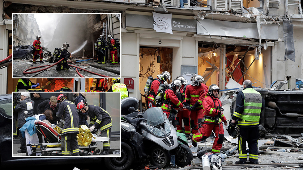 Three dead, dozens injured as suspected gas leak triggers blast in central Paris