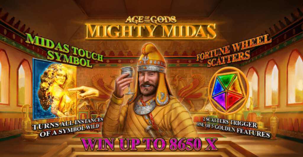 Golden Jackpot Prizes Await in the New Mighty Midas Slot