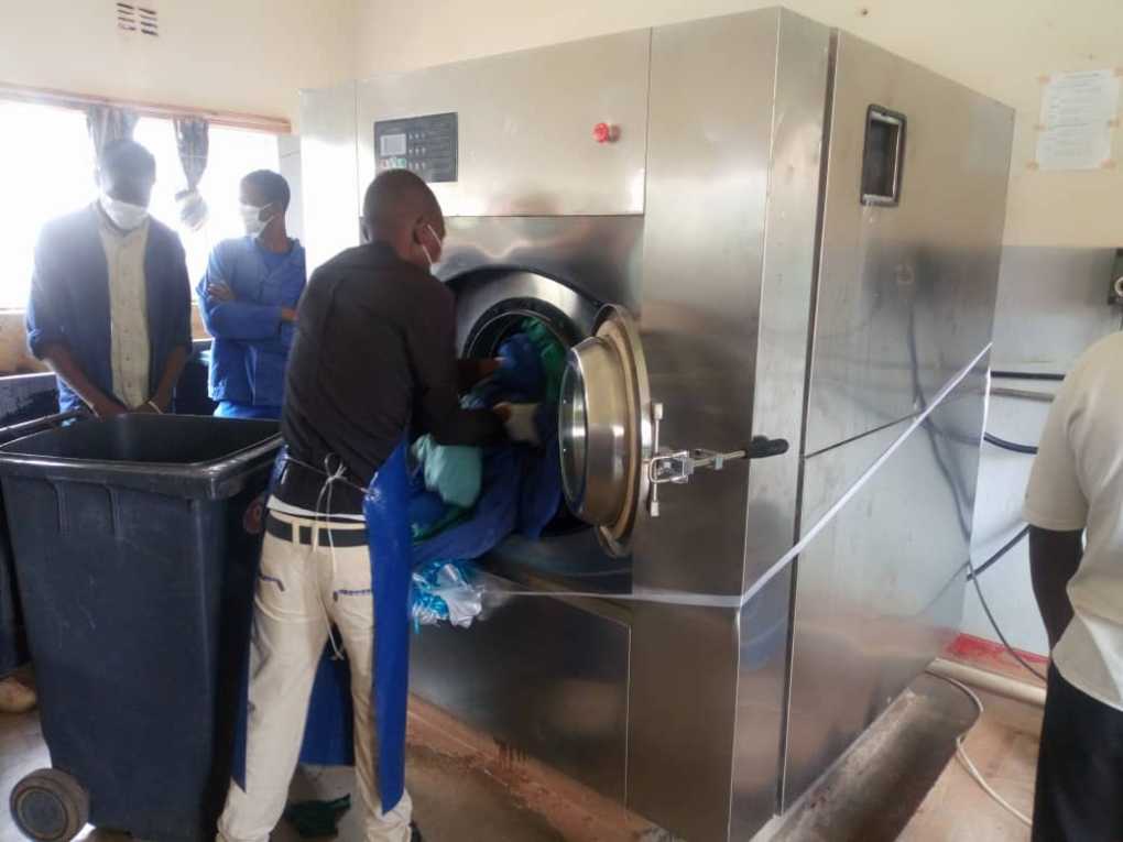 CRWB donates a heavy duty washing machine to Kasungu Hospital