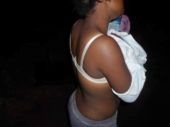 Weird; Kenyan woman strips naked to avoid arrest