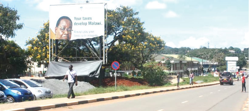 Shameful: Malawi President Mutharika billboard teared apart in Mzuzu