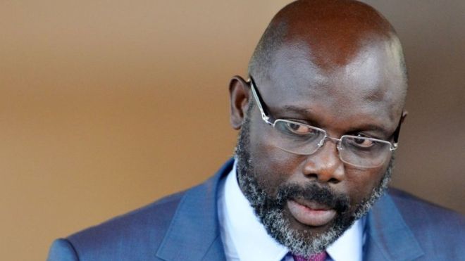 Bizarre; Snakes force Liberian President George Weah out of office