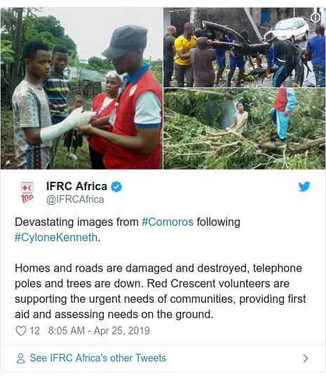 Cyclone Kenneth: Storm-battered Mozambique hit again