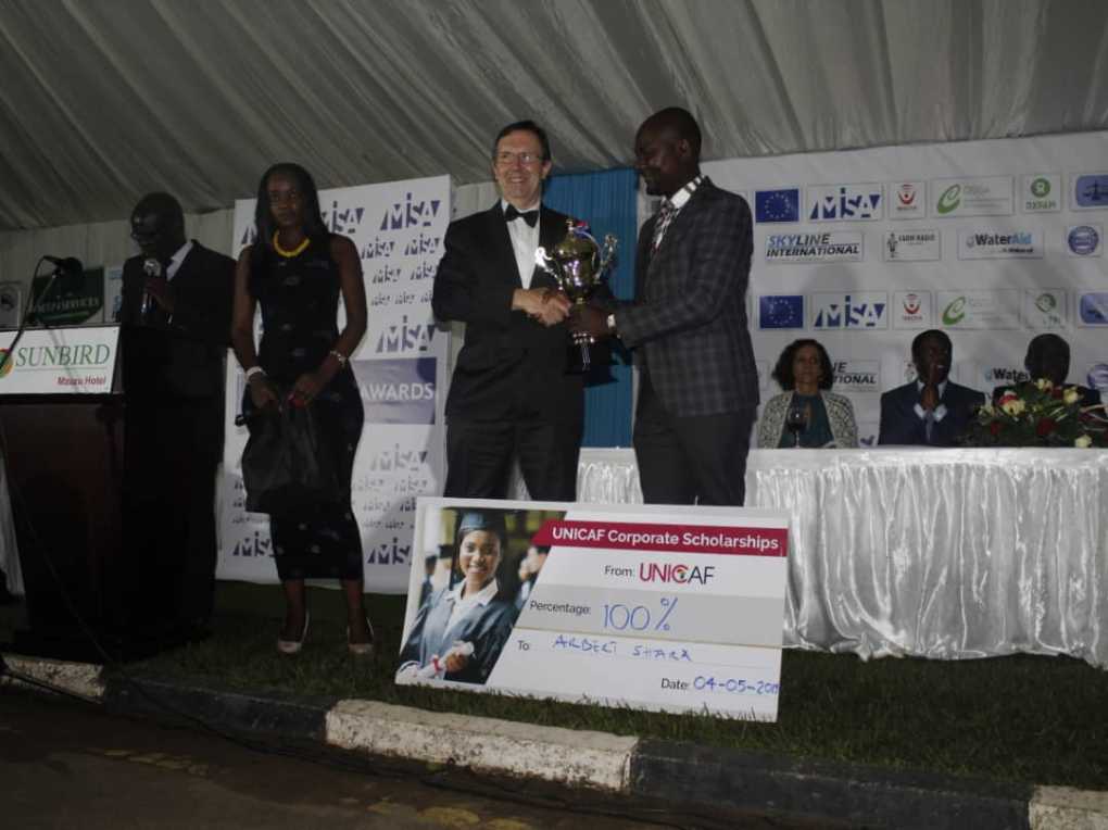 Unicaf University commits scholarship’s full payment to 2019 Misa awards overall winner