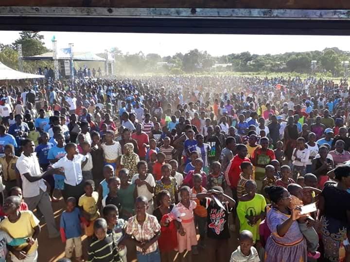 Masses greet APM on his whistle stop tour in Mzuzu