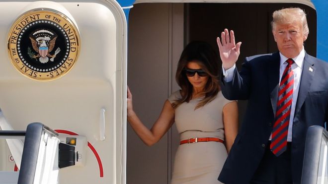 US President Trump to arrive at Stansted Airport for UK state visit