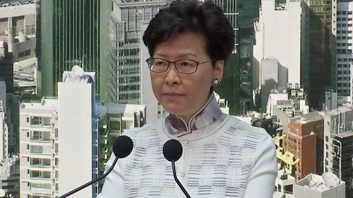Hong Kong extradition protests: Government suspends bill