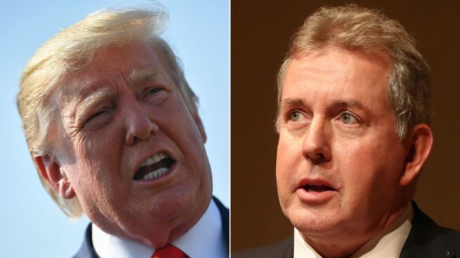 Ambassador ‘has PM’s full support’ despite Trump criticism