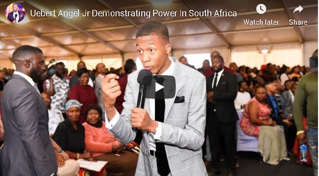 Uebert Angel son perform miracles at Prophet Bushiri church
