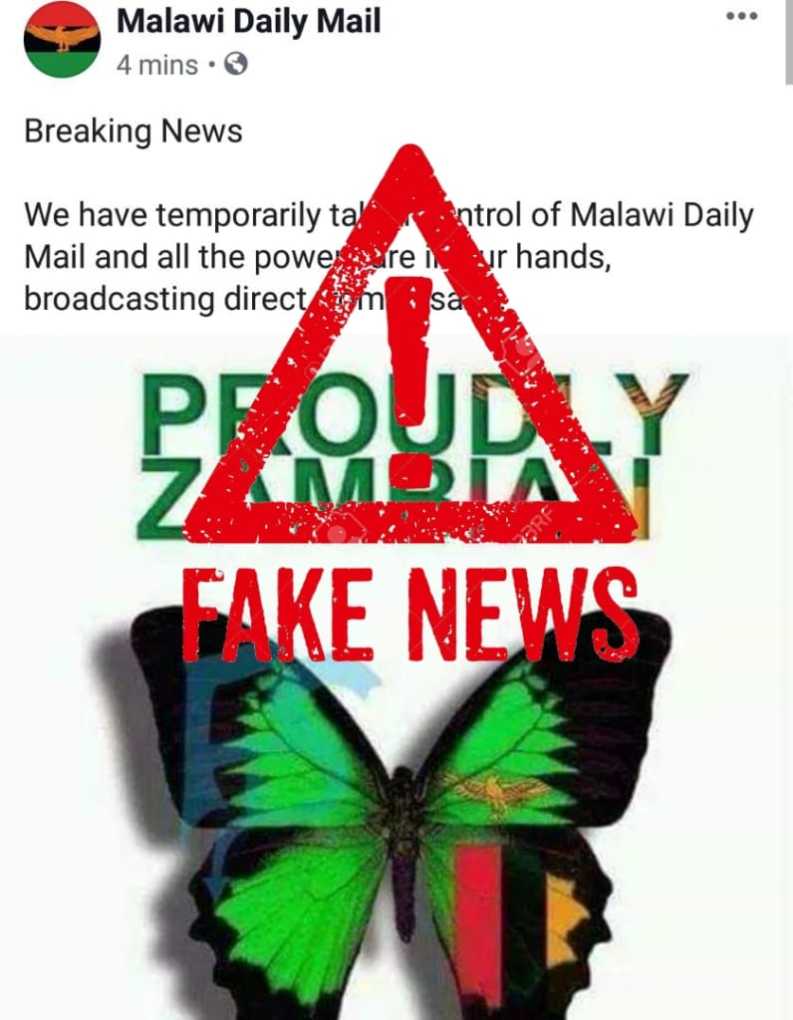 Zambians deny hijacking Malawi’s Daily Mail propaganda facebook page