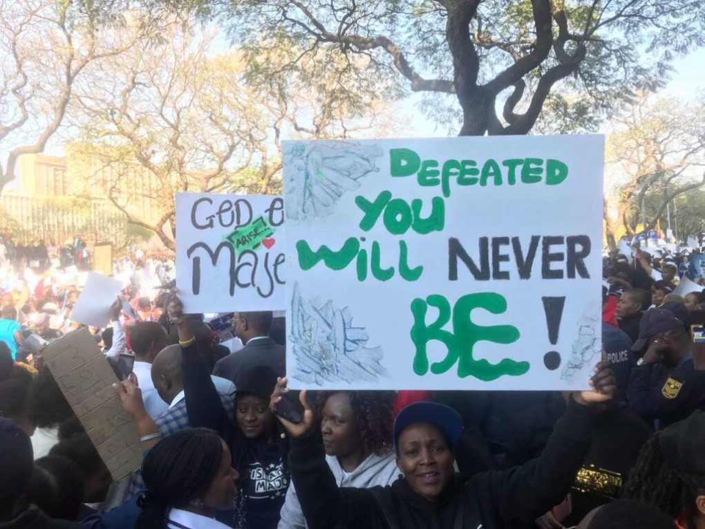 Hundreds of Malawians stage vigil outside Lumbadzi Police where Bushiri spent first night