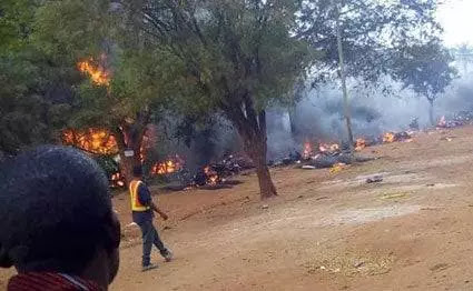 60 dead after fuel tanker bursts into flames in Tanzania