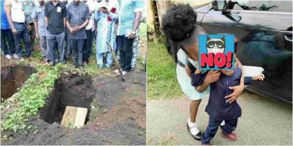 Nigerian man buries his 2 children in a day, wife still in mortuary