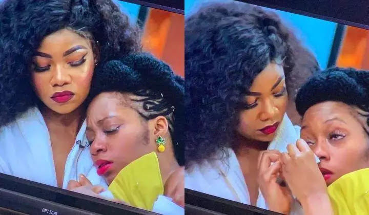 BBNaija: Khafi breaks down in tears after Gedoni gets evicted