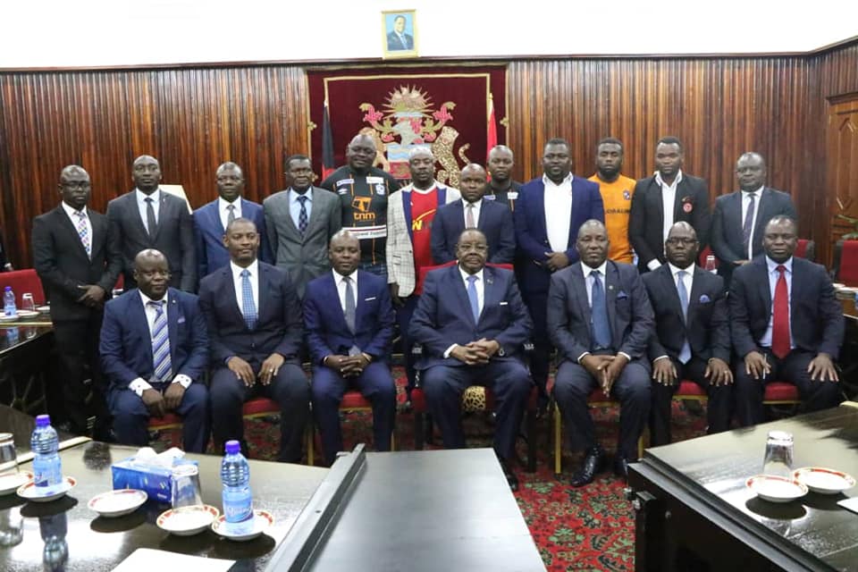 Malawi President hosts Nyasa Big Bullets and Mighty Beforward Wanderers football clubs