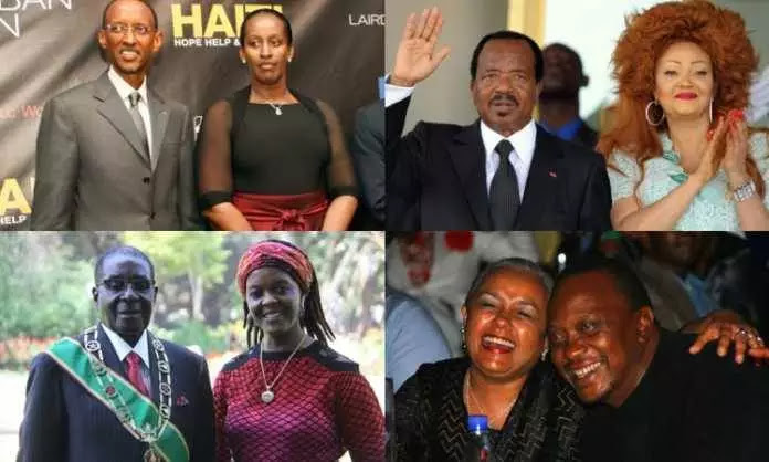 Mugabe among 10 African Presidents with most beautiful wives (PHOTOS)