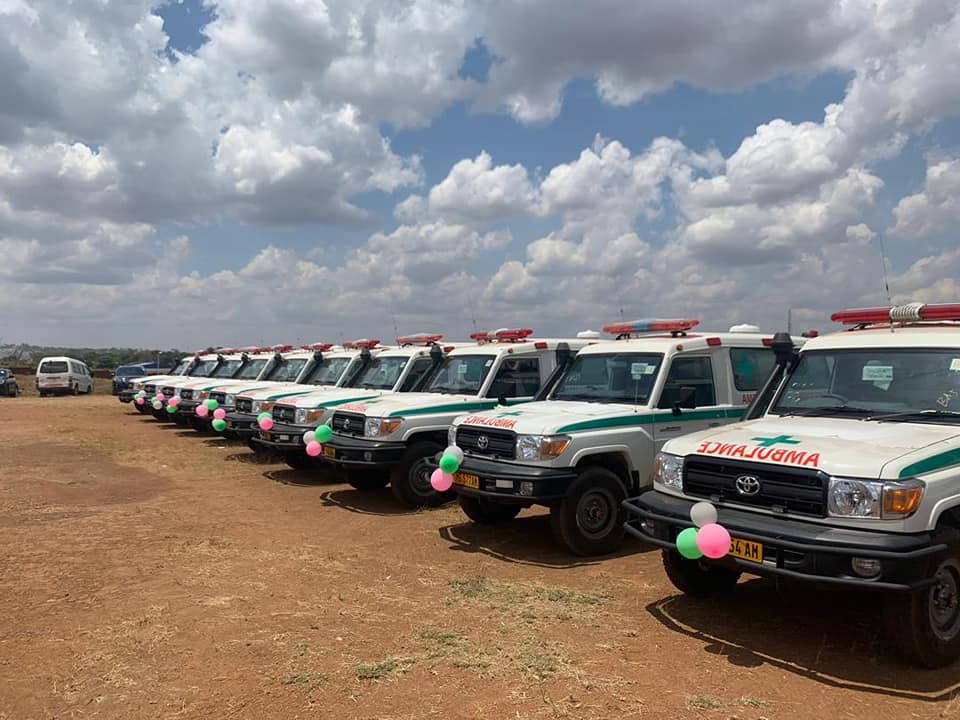 74 Government Ambulances ready for handover to all districts and central hospitals