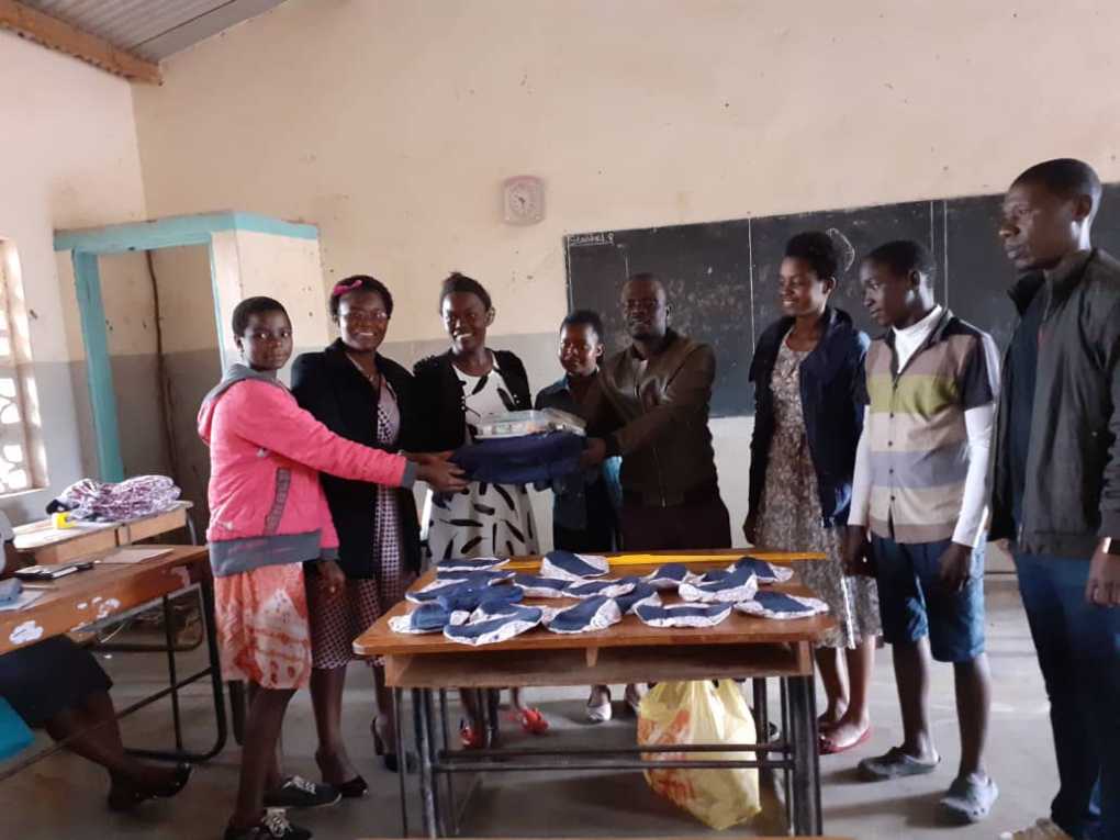 Umodzi Youth Org donates sanitary pad to Sonzowa primary school