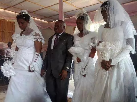 Bizarre: Ugandan man marries three women in one day, two are sisters